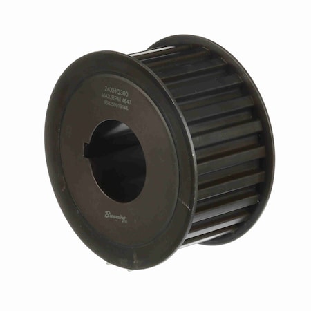 Browning Steel Bushed Bore Gearbelt Pulley, 24XHQ300 24XHQ300